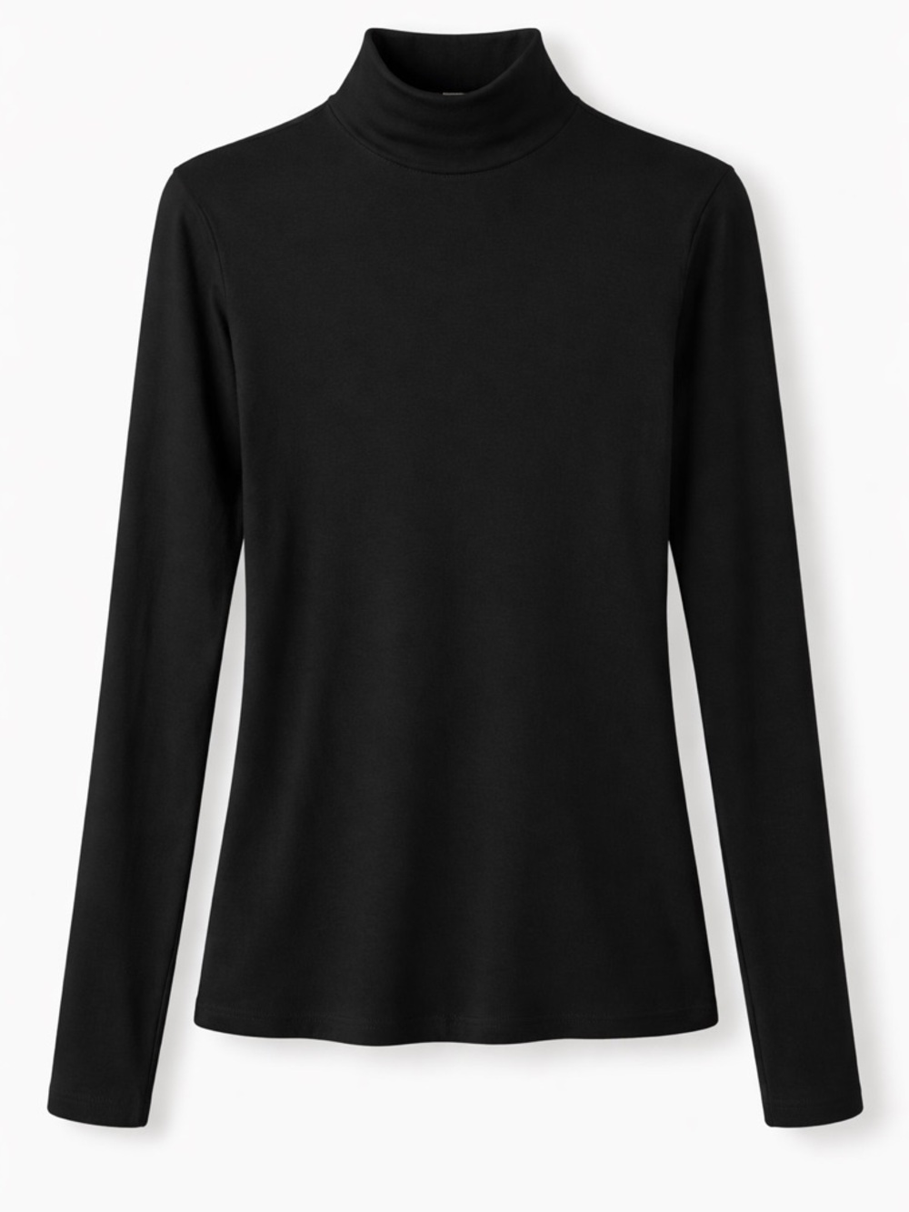 Kit and Ace Black Turtleneck Top | Minimal Luxe | Size S
